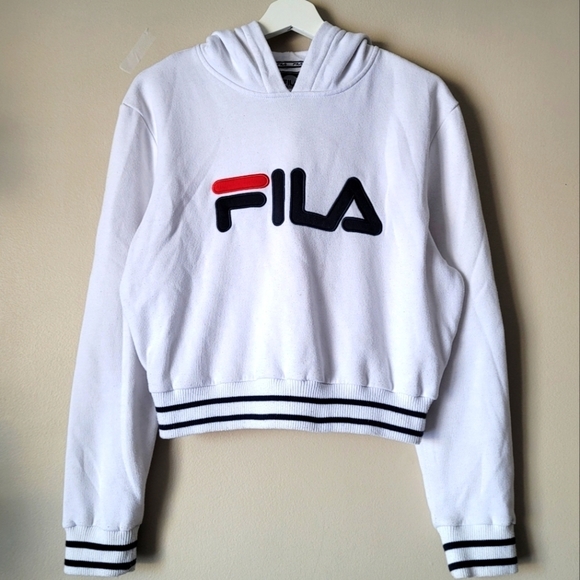 FILA Rosemary Hoodie White Size Medium - Picture 3 of 10